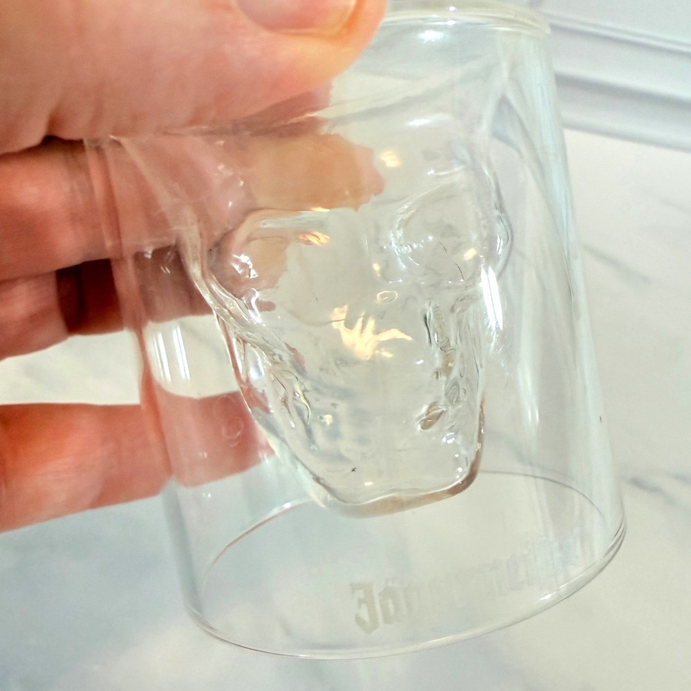 Jagermeister Skull Clear Shot Glass